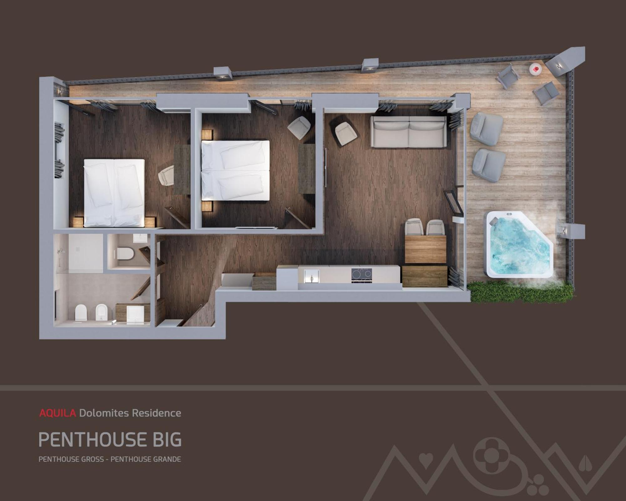 Aquila Dolomites Residence Urtijëi Dış mekan fotoğraf