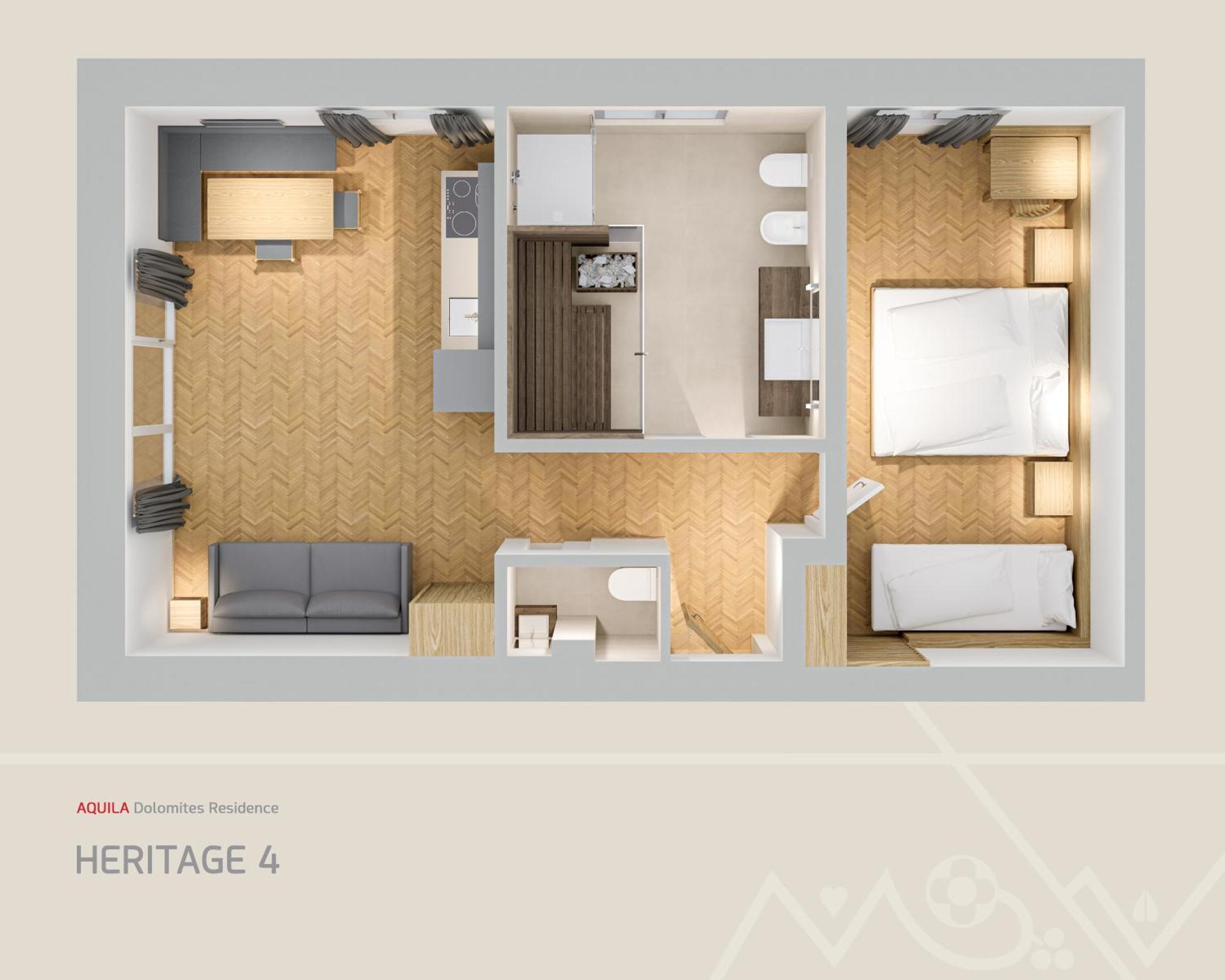 Aquila Dolomites Residence Urtijëi Dış mekan fotoğraf